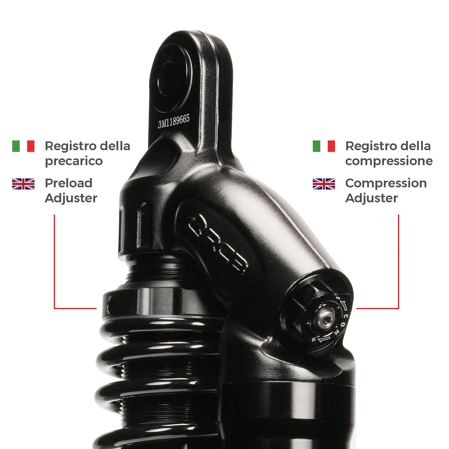 SET AMMORTIZZATORI POSTERIORI RCB SERIE VD