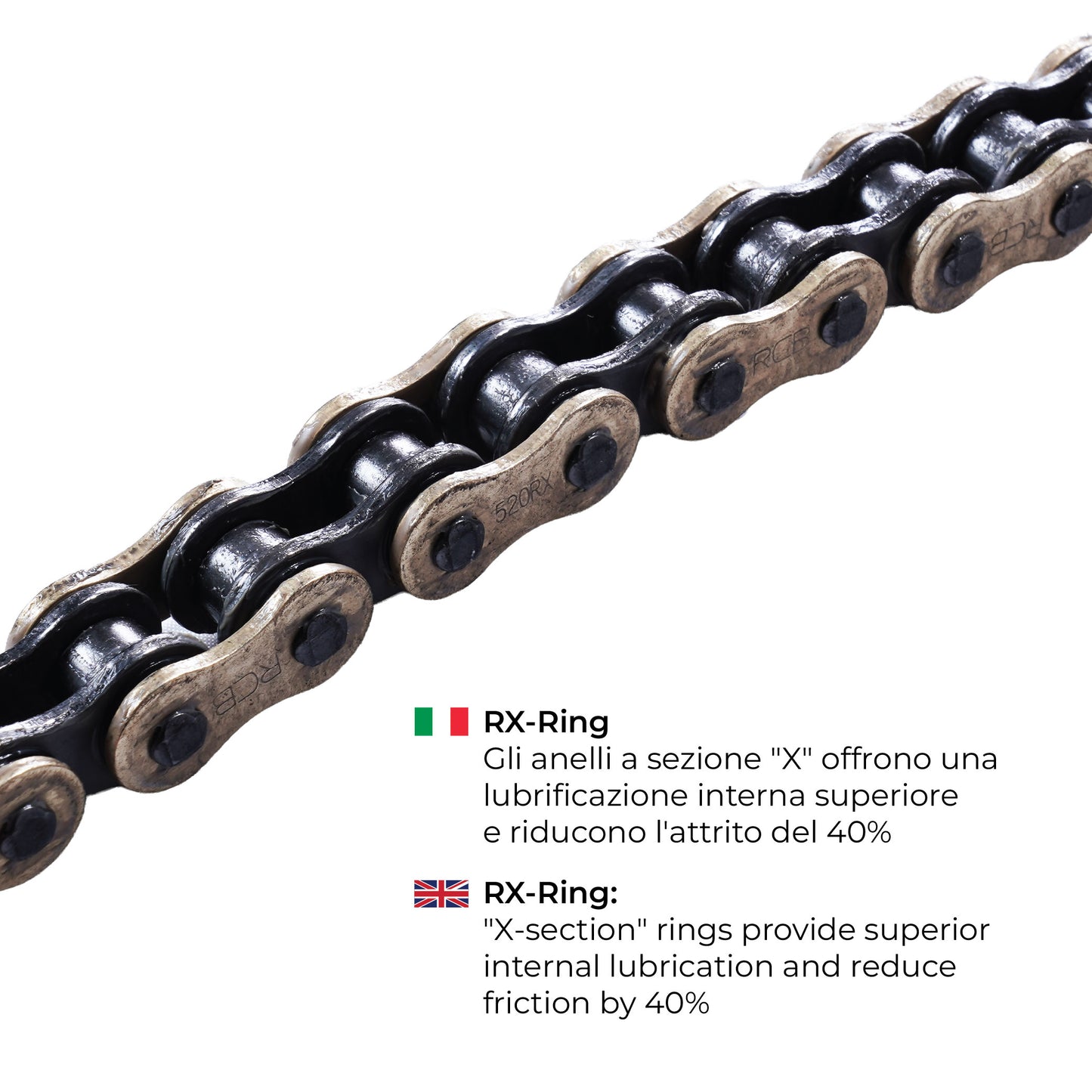RCB 520XM RX Series Gold Chain – 120L